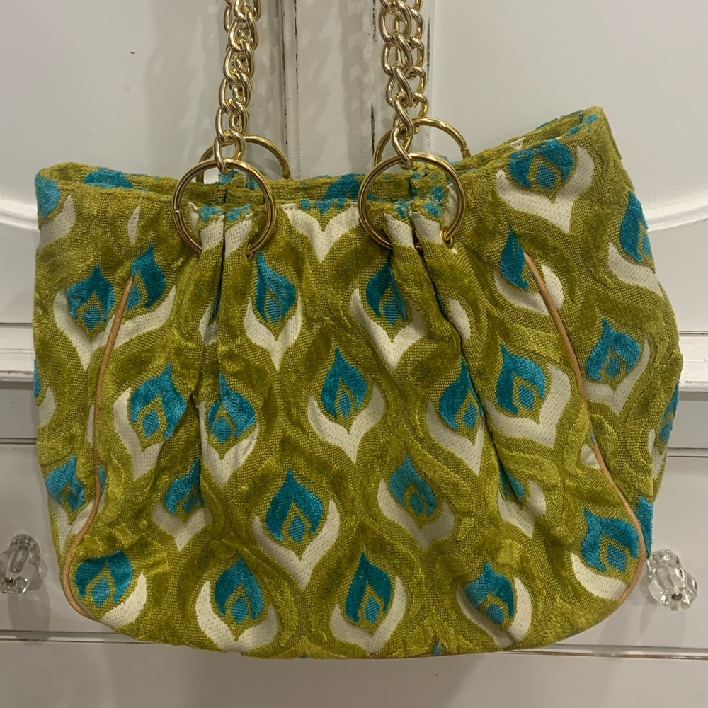 GLENDA GIES Velvet “Millie” Shoulder Bag